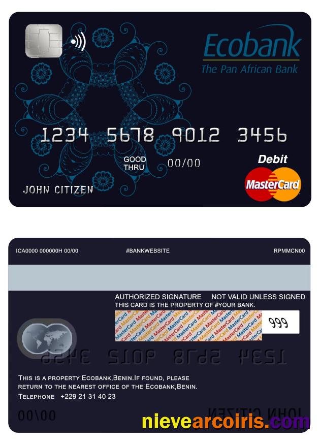 Benin Ecobank mastercard